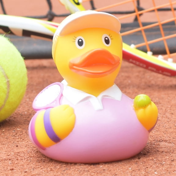 Tennis Player Girl Rubber Duck