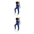 thumbnail image 2 of Minnieouse Mujeres Butt Leggings Gym Tie Dye Pantalones largos Hip Lift Cintura alta Entrenamiento Pantalones de chándal Medias para Type11 NO11, 2 of 6
