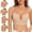 Beige, variant on Women's Deep V Low Cut Open Back Bra, U-Shaped Seamless Convertible Backless Bra, Wireless Push-Up Plunge Bra for Backless Dresses, 32-38 A/B Cups