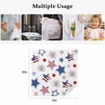 thumbnail image 4 of 4th of July Cloth Napkins, Independence Day Blue Red Star Fireworks Washable and Reusable Dinner Napkins Set of 8, Table Napkin for Kitchen Party Birthday Wedding Hotel Housewarming 20"x20", 4 of 8