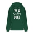 thumbnail image 4 of Miluxas Women's Hoodies Pullover Letter Fashion Printed Sweatshirts Winter Casual Loose Drawstring Long Sleeve Tops with Pocket Green XXXXXL(XXXXXL), 4 of 5