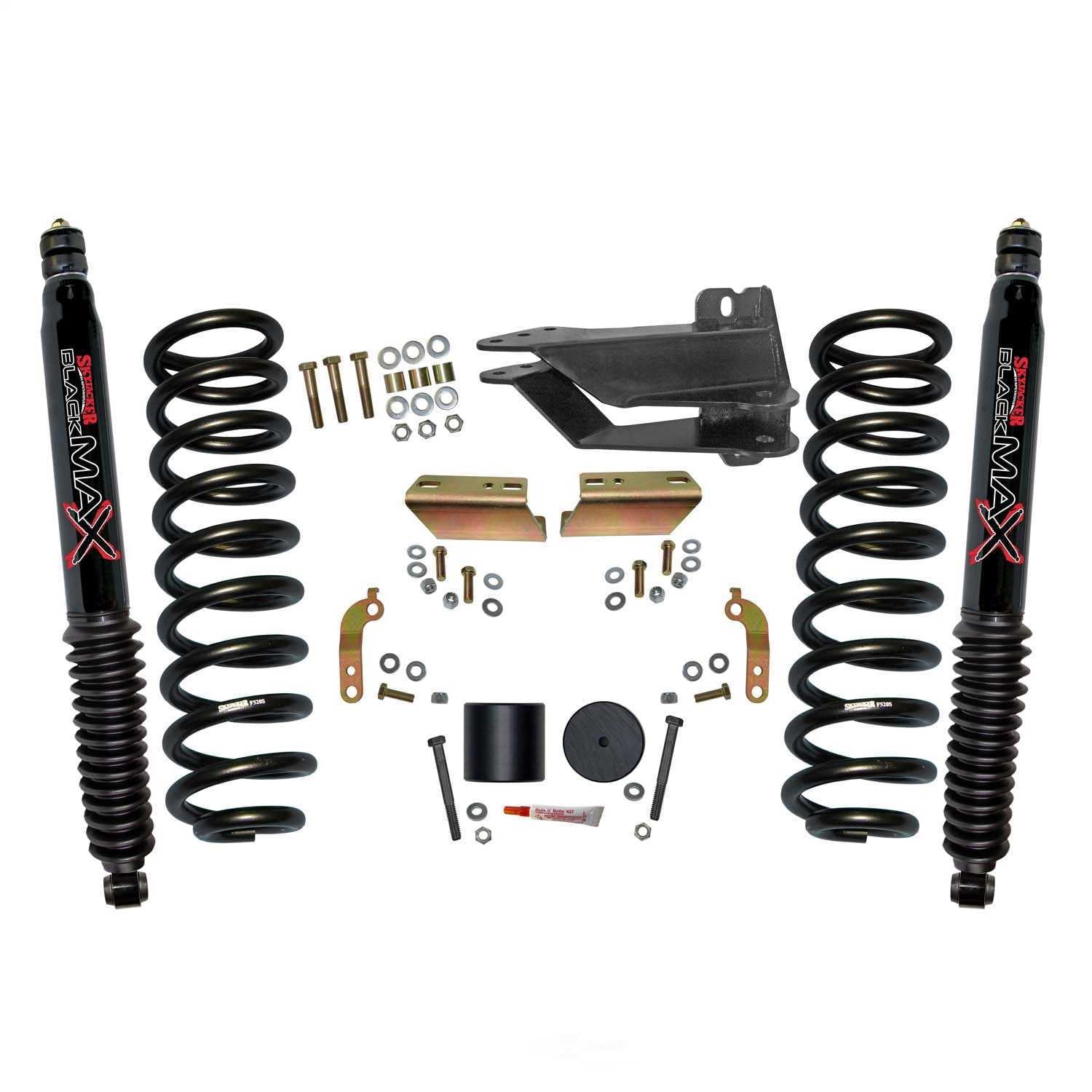 Skyjacker Suspensions F1720VBK-B 2.5 in. Front Leveling Kit With Black MAX Shocks