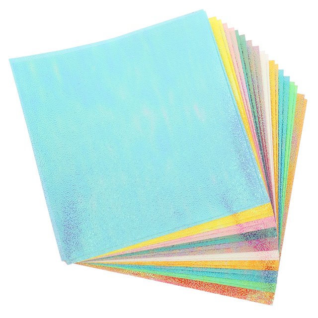 Miangastore 20Sheets Shimmer Origami Paper for Kids DIY Crafts Pearlescent Square Paper for Folding Cranes Glitter Paper for Handmade Projects for Scrapbooking