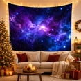 thumbnail image 3 of Luminous Deep-Space Nebula Against a Starry Void, Mystical Celestial Style for Space Enthusiasts, Cosmic Nebula Scene Artwork, Housewarming Gift Tapestry Wall Hanging for Bedroom and Living Room, 3 of 7