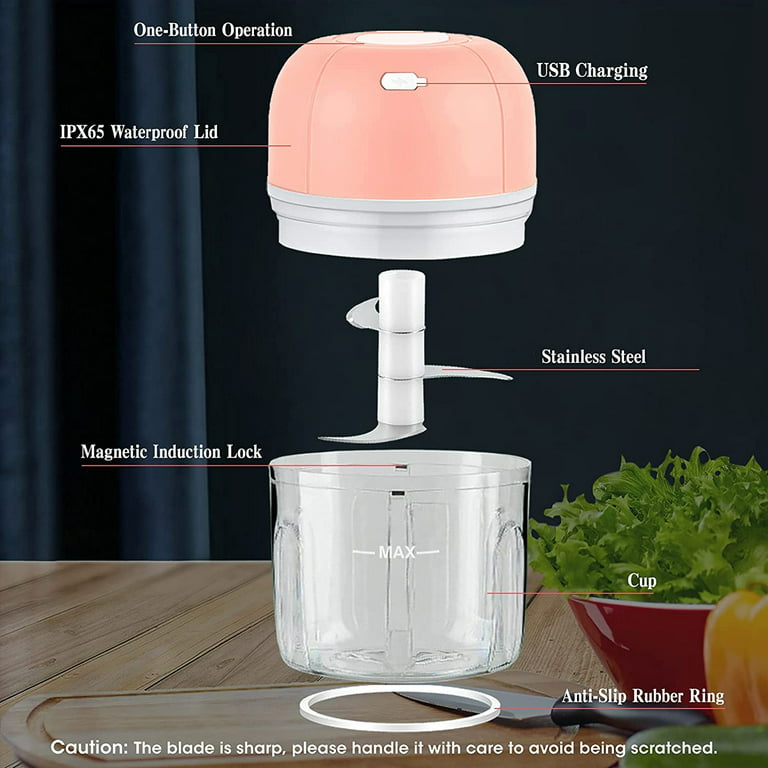Wireless Electric Meat Grinder Food Chopper Mini Stainless