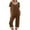 Brown, variant on gakvbuo Jumpsuits For Women Summmer Dressy Wedding Fashion Women Casual Patchwork Short Sleeve Tops V-Neck Shorts Sleepwear Sets