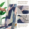 thumbnail image 5 of Yayeee 4 Pack Dining Chair Covers Stretch Parson Chairs Slipcovers Seat Protector, Pink Stripes, 5 of 6