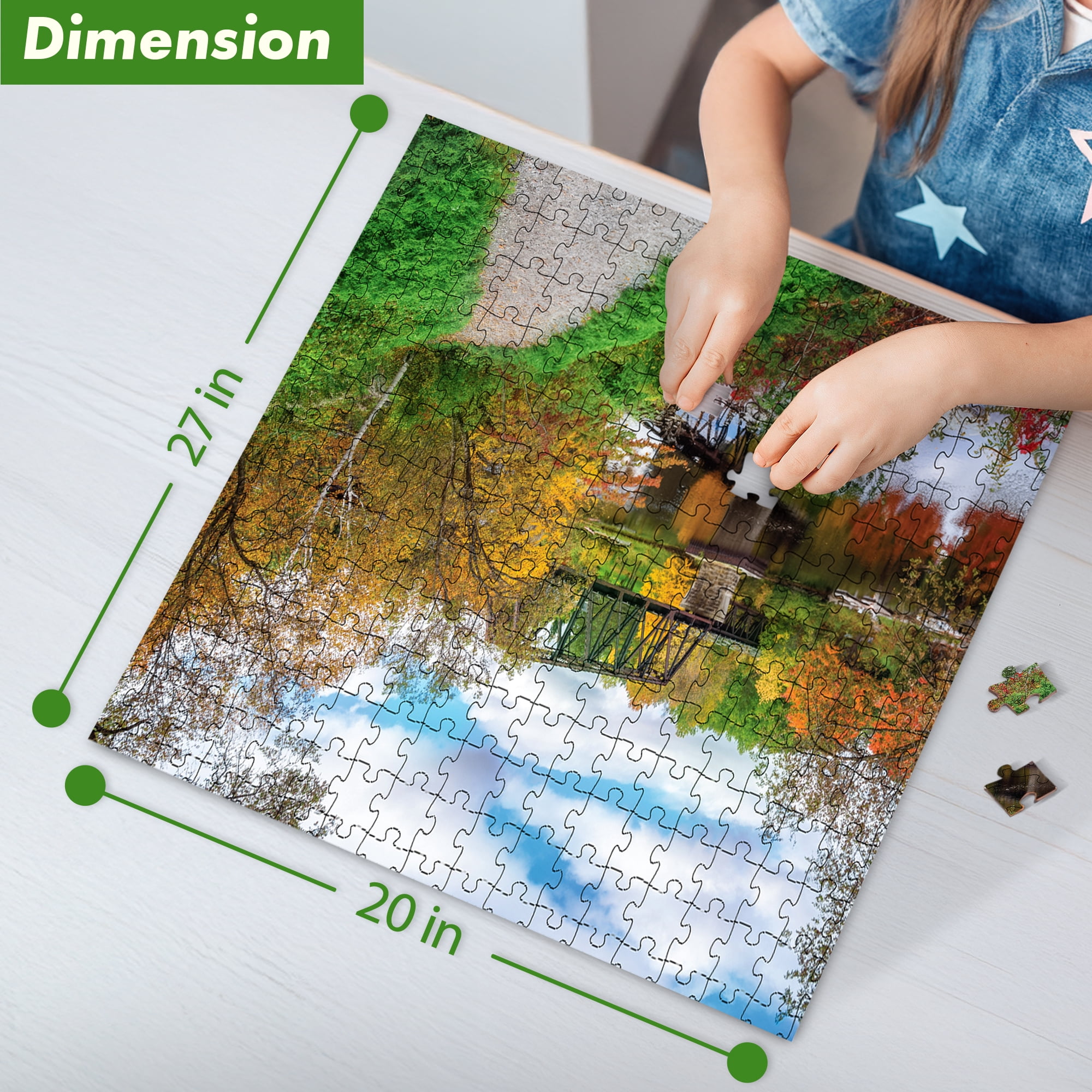 Railway Bridge Pink Sky Puzzle 1000 Piece Cylinder Tube Gift Jigsaw Puzzle