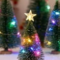 thumbnail image 4 of 2PCS Mini Christmas Tree with LED Lights and Star,Small Artificial Tabletop Xmas Tree on Gift Base,Pre-Lit DIY Holiday Decor for Home,Desk,Office, Mantel,Christmas Village Display(6.69Inch), 4 of 8