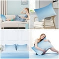thumbnail image 2 of ALANDA Gradient Cooling Pillow Cases, Arc-Chill Q-max＞0.5 Breathable Soft & Stretch Cooling Pillowcases with Zipper, 2 Pack 20"x30", 2 of 9
