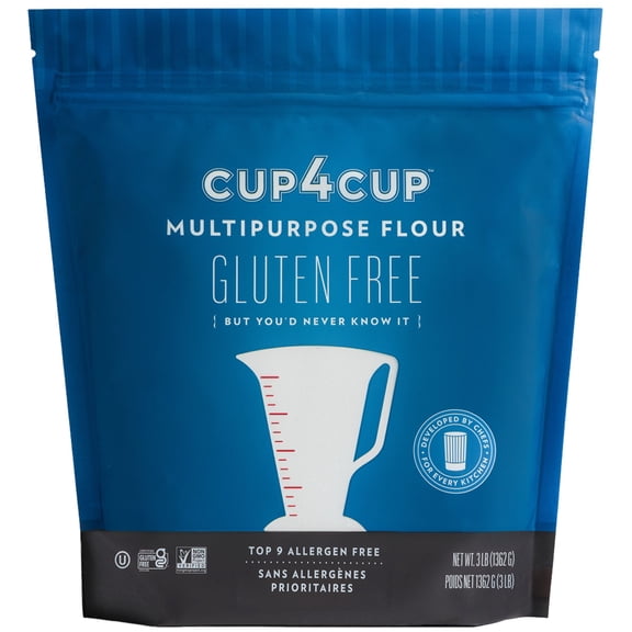 Cup 4 Cup Gluten Free Multipurpose Flour Blend, 3 lb Resealable Bag