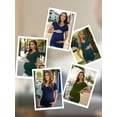 thumbnail image 6 of Women's V Neck Maternity Tops Clothes Short Sleeve Pregnancy T Shirts 3-Pack, 6 of 6
