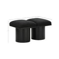 thumbnail image 3 of Meridian Furniture Pavilion Black Boucle Fabric Bench, 3 of 6