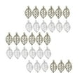 thumbnail image 2 of KLKCMS 30Pcs 48mm Assorted Hollow Leaf Charms Pendants Connector DIY Jewelry Making, 2 of 9