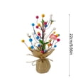 thumbnail image 2 of Mini Easter Egg Tree Decor - Tabletop Tree Statue with Ornament Eggs, Easter Party & Wedding Centerpiece, Spring Summer Home Decoration Gift, 2 of 4