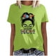 thumbnail image 2 of Elegante blusa de manga corta con cuello redondo y manga abullonada para mujer OAVQHLG3B Store  lin121212, 2 of 4