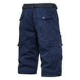 thumbnail image 6 of WAENQINLA Men's Cargo Shorts 3/4 Relaxed Mens Running Shorts with Multi Pockets Casual Elastic Waist Outdoor Hiking Shorts, 6 of 6
