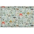thumbnail image 2 of Coolnut Mushroom Kitchen Curtains 2 Panels, UV Protected Tier Curtains Half Window Curtains Kitchen Tiers for Guest Room Bathroom Sink Laundry Room Basement,36 x 27 Inch, 2 of 6