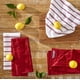 thumbnail image 2 of Juego de toallas de cocina KitchenAid Albany, paquete de 4 unidades, rojo y blanco, 2 of 5