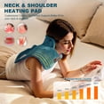 thumbnail image 4 of TCVOR Weighted Heating Pad for Neck and Back, Super Soft Flannel Wearable Electric Heating Pads with 6 Heat Settings & 6 Timer Auto Shut Off, 19 x 24 in, Green, 4 of 9