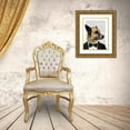 thumbnail image 3 of Fab Funky 20x24 Gold Ornate Wood Framed with Double Matting Museum Art Print Titled - Debonair James Bond Dog, 3 of 4