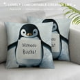 thumbnail image 3 of Patifu   Funny Penguin Love Decorative Throw Pillow Case,  Penguin Decor Home Decor Cushion Cover, Penguin Love Gifts, Gift Son, Daughter, Sister   12x12in, 3 of 5