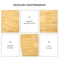 thumbnail image 2 of Household Bamboo Mat Natural Style Bamboo Block Woven Mat Anti-slip Foot Pad, 2 of 8
