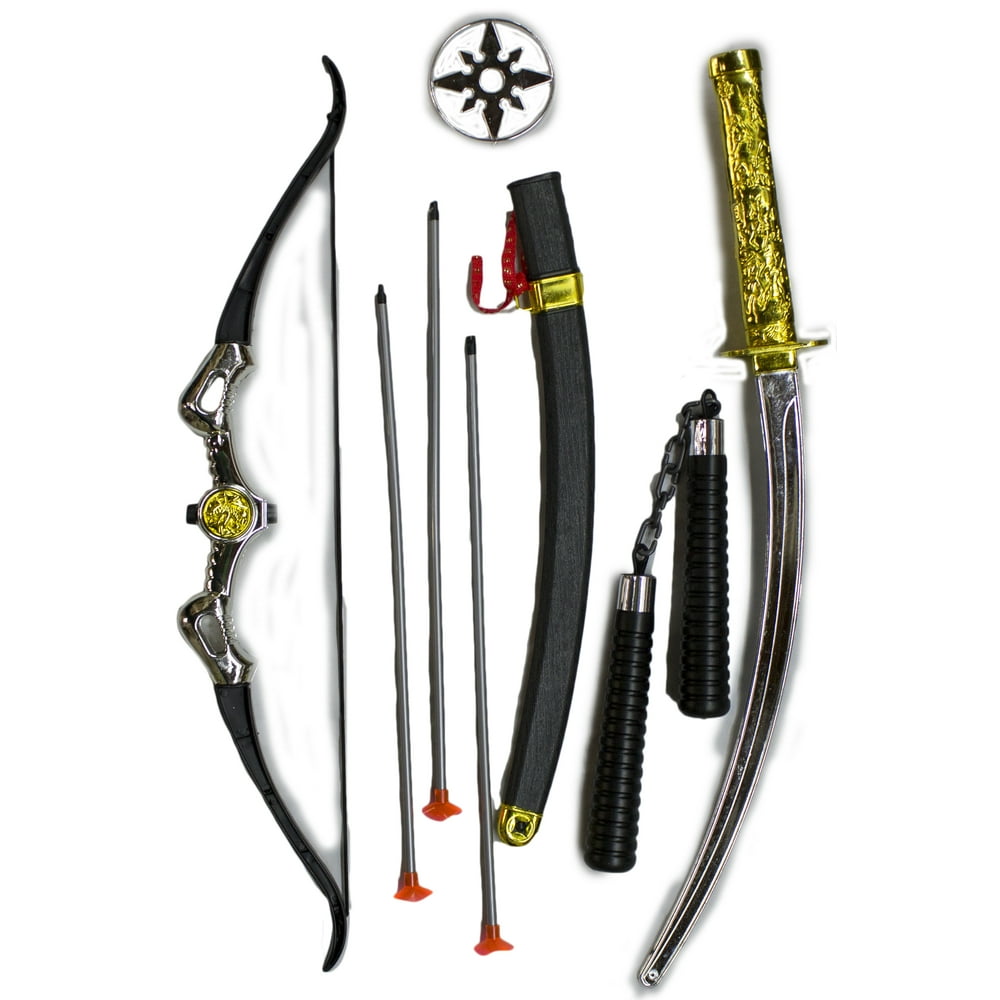 4 Piece Lightweight Soft Plastic Ninja Playset/ Costume Kit Walmart
