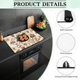 thumbnail image 6 of Renewold Stove Cover for Glass Top Stove, Induction Electric Stove Top Cover Protector Oil Resistant Heat Resistant Washer Dryer Top Mat, 29'' x 21'', Coffee Latte Chocolate Beige, 6 of 7