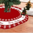 thumbnail image 5 of Christmas Tree Skirt, Holiday Tree Decor, Large 120cm Christmas Tree Cluster Decoration with Spacious Storage Pockets, Durable Fabric Material, Festive Red Green White Design for Indoor Outdoor Use, 5 of 7