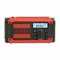 thumbnail image 1 of Multifunction Radio Hand Crank Solar USB FM/ AM/ WB Weather Radios Emergency Flashlight Power Bank ,Handy Bright, 1 of 2