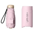 thumbnail image 5 of Mini Parasol Umbrella with Pocket Function 2 in 1 Small Folding Umbrella Easy to Light Pink, 5 of 8