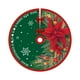 thumbnail image 2 of Falda para Árbol de Navidad de 90 Cm | Base de Poliéster Rojo con Estampado de Estrellas Doradas | Tapete Decorativo Duradero para Árbol de Navidad | Protege El Suelo de La Savia de Las Agujas de Pin, 2 of 6