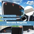 thumbnail image 4 of HOMEYA 4 Pack Car Window Shades,Magnetic Side Window Sun Shade,Block Light UV Protection Car Privacy Shades Car Window Covers for Baby,Camping,Napping, 4 of 12