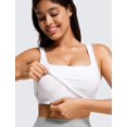 thumbnail image 4 of Sujetador deportivo CRZ YOGA Butterluxe Longline Cuello cuadrado blanco, 4 of 5
