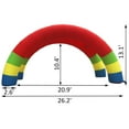 thumbnail image 2 of VEVOR Twin Arches 26ft X 13ft Inflatable Rainbow Arch with 370W Blower Advertising Birthday Party Decoration Arch, 2 of 9