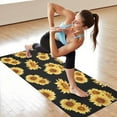 thumbnail image 6 of Black Yellow Sunflower Pattern Hot Yoga Mat Towel Non Slip for Hot Yoga - Quick-Drying Yoga Mat Cover with 4 Corner Pockets with Travel Bag - Hot Yoga Towel Non Slip 70"x26", 6 of 6