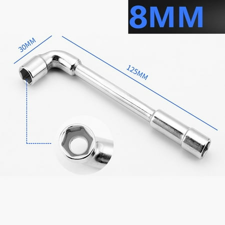 

Double-head Casing Pipe Socket Wrench L-shaped Perforated Elbow 7-Shaped Hex