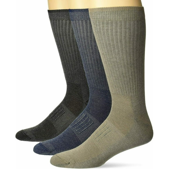 Carolina Ultimate Mens Socks, Lightweight Cushion Boot Crew Socks, 3 Pairs