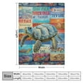 thumbnail image 4 of ONETECH  Sea Turtle Throw Blanket Turtle Gifts for Turtle Lovers Warm Lightweight Ocean Animal Turtle Blanket for Toddler Women Men Bed Couch Outdoor for Kids/Child, 4 of 6