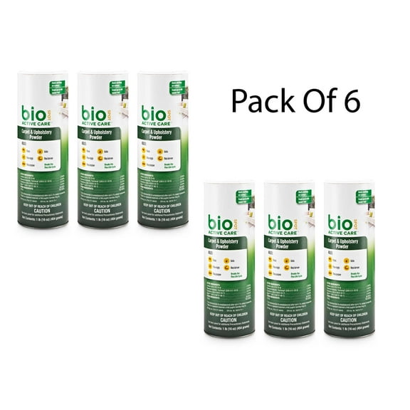 bio SPOT Active Care Carpet & Upholstery Powder 1 lb (Pack Of 6)