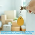 thumbnail image 5 of Uxcell Leather Key Fob, 4 Pack Genuine Leather Air Tag Holder Portable Key Fob Keychain, Yellow, 5 of 6