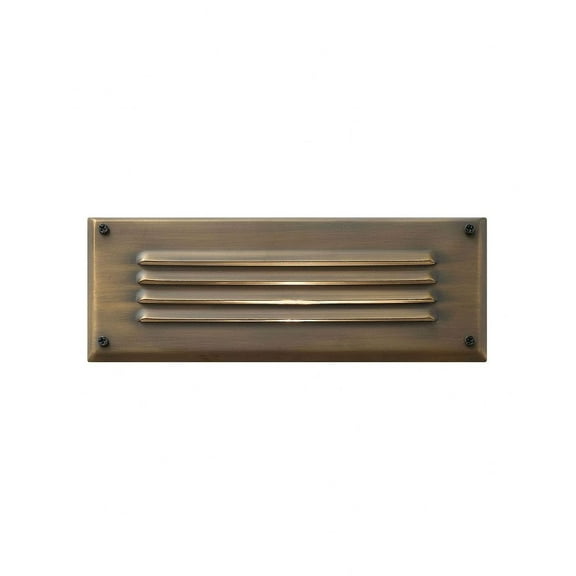 Hardy Low Voltage Landscape Louvered Brick Light 8.75 Inches Wide By 3.25 Inches High-Matte Bronze Finish-Led Lamping Type Hinkley Lighting 1594Mz-Ll