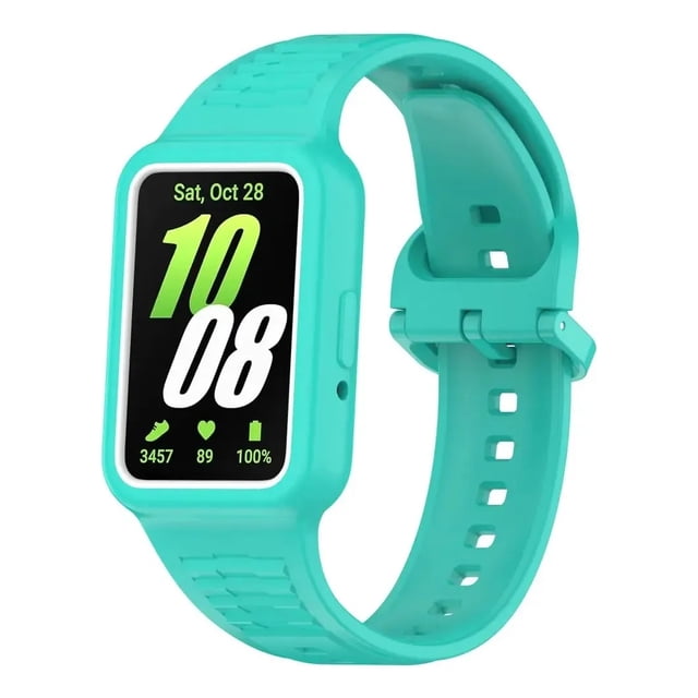 Correa de Silicona Transpirable con Case para Samsung Galaxy Fit 3, Unisex, Deportivo