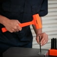 thumbnail image 6 of Neiko 02846A 1 LB Dead Blow Hammer, Neon Orange I Unibody Molded | Checkered Grip | Spark and Rebound Resistant, 6 of 6