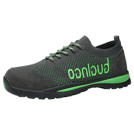 

OwnShoe Steel Toe Work Sneakers for Men Women Safety Shoes Lightweight Nonslip Construction Shoes