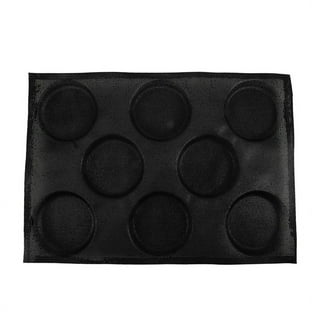 Xmmswdla Hamburger Bun Pan, Nonstick Hamburger Bread Forms 4 inch Cake Pan Mini Round Disc Pan for Baking Burger Buns English Muffin Whoopie Pies