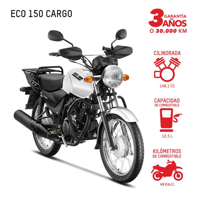 Motocicleta Hero ECO 150 Cargo 150cc Blanco
