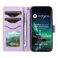 thumbnail image 3 of Motorola Edge 40 NEO Phone Case , Wallet Flip Cover Adjustable Crossbody Lanyard Magnetic Card Slots, 3 of 5