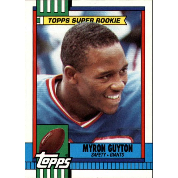 Collectible 1990 Topps #50 Myron Guyton NFL Football Trading Card